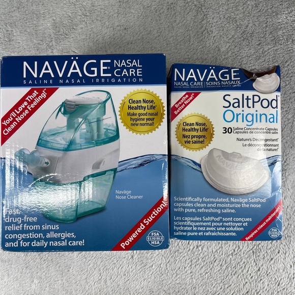 Navage Other - Navage Nasal Irrigation Starter Bundle: Navage Nose Cleaner W/ 30 Salt Pods